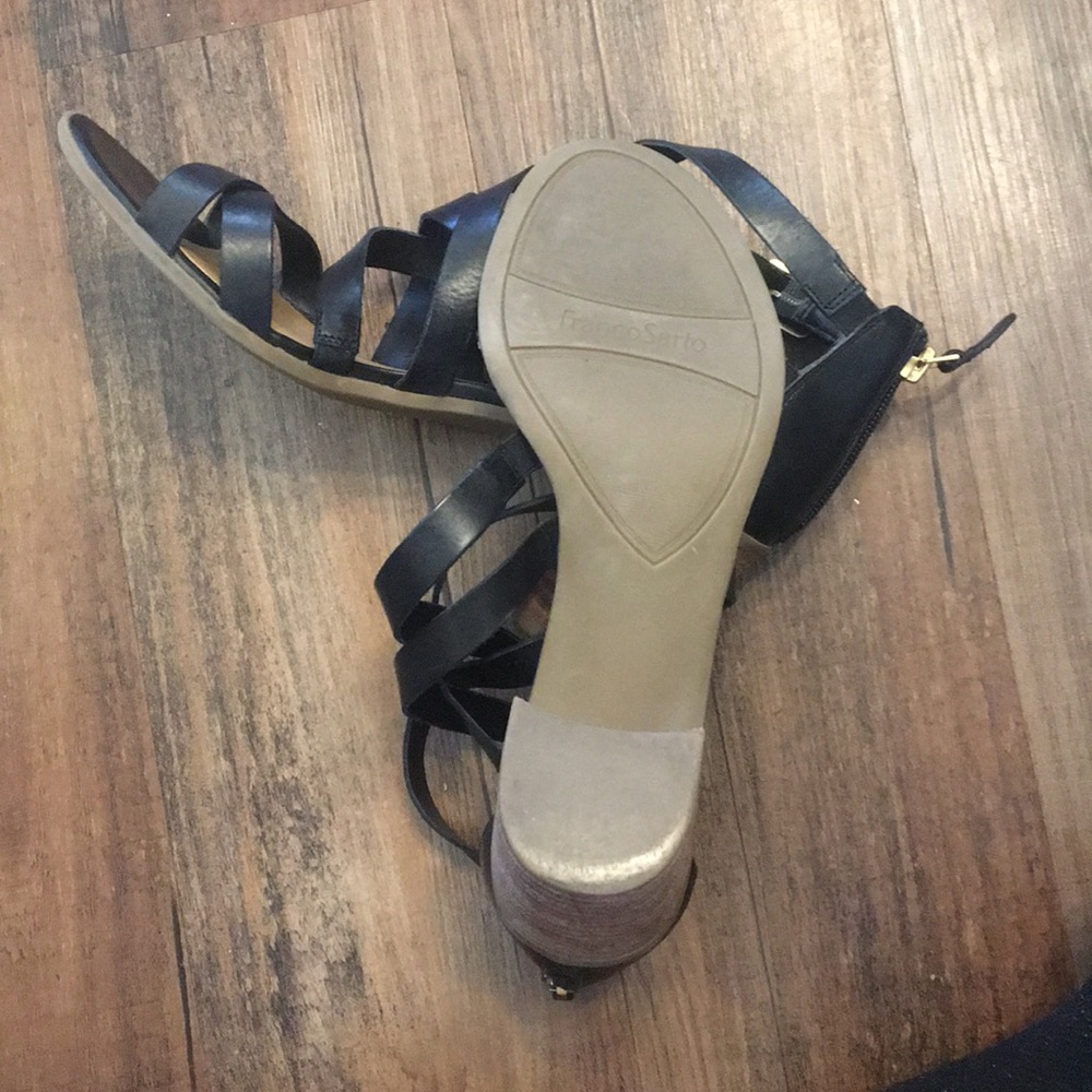 Franco Sarto Strap Stacked Heel Wedge Size 10 - Picture 4 of 4